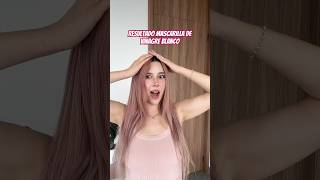 Resultado final de mascarilla de vinagre 😯 hair viralvideo vlog [upl. by Standford]