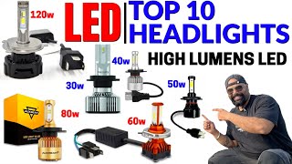 Top 10 LED Headlights for Bike Scooter amp Car  High Lumens LED Lights [upl. by Herring]