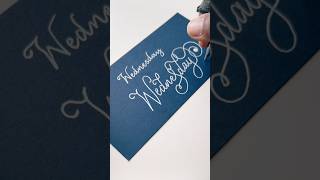 Handwriting vs Calligraphy ‘Wednesday’ [upl. by Suki811]