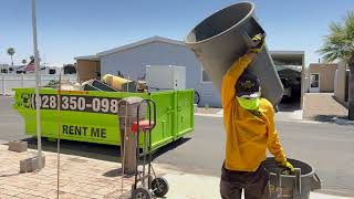 GOT TOO MUCH JUNK ARIZONA HAULING JUNK REMOVAL YUMA AZ [upl. by Dnumde]