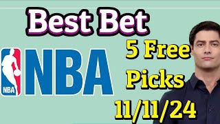 quot🔥 111124 NBA Free Picks Predictions amp Betting Oddsquot [upl. by Niowtna]