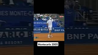 Gaudio vs Kiefer en Montecarlo 2005 tenis tennis atp atptour backhand forehand [upl. by Fennell]