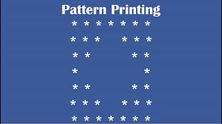 C Practical and Assignment ProgramsPattern Printing 10 [upl. by Ecinereb]