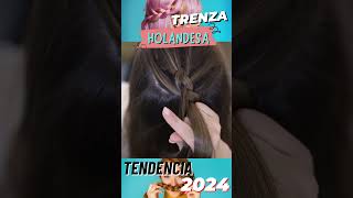 Paso a Paso 🎀 TRENZA Holandesa 🎀✨Tipos de trenzas de Cabello trenzariñon trenzainvertida [upl. by Soni61]