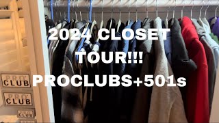 2024 CLOSET TOUR2023 edition Proclubs501shatsetc [upl. by Adin905]