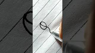 How To Write Q In Calligraphy calligraphyhandwriting handlettering trending viral ytshorts [upl. by Roede]