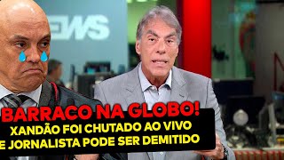 HAHAHA Xandão é chutado ao vivo dentro da Globo Jornalista não passou vontade e defendeu Bolsonaro [upl. by Enilasor395]