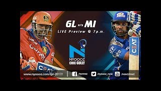 IPL T20 The Gujarat Lions vs Mumbai Indians cricket match preview on Cric Gully  Live  IPL 2017 [upl. by Avirt435]