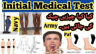 Initial Medical Test ArmyPafNavyHow to pass medical test153 pma initial medical criteriaDanyal [upl. by Helali872]