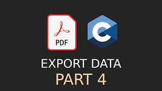 PDF Parser in C  Exporting Data [upl. by Yrruc]