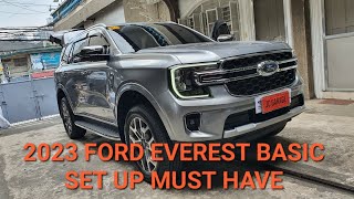 2023 FORD EVEREST TITANIUM PLUS BASIC ACCESSORIES [upl. by Suhploda852]