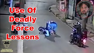 Brazilian Off Duty Drops The Hammer on Two Moto Thieves [upl. by Posehn]