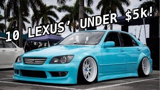 Top 10 BEST Lexus’ For Less Than 5k [upl. by Notyarb]