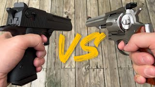 Desert Eagle 50 AE vs 44 Mag Not Even Close [upl. by Meer]