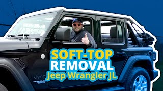 Jeep Wrangler Soft Top Removal [upl. by Bartolomeo]