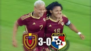 ¡GOLEADA VENEZUELA 30 PANAMÁ  RESUMEN COMPLETO y GOLES  AMISTOSO NARRACIÓN TELEVEN [upl. by Pontius]