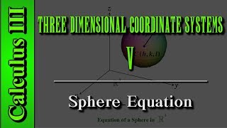 Calculus III Three Dimensional Coordinate Systems Level 5 of 10  Sphere Equation [upl. by Htir]