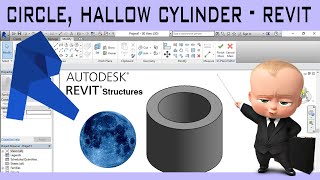 REVIT  HALLOW CYLINDER  SPHERE  EASY METHOD  JUST 2 STEPS [upl. by Arotal]