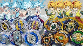 LEFT SPIN DRAGON EVOLUTION CLASH  All Longinus VS All Fafnir LUI VS FREE  Beyblade Burst DB [upl. by Jedd]