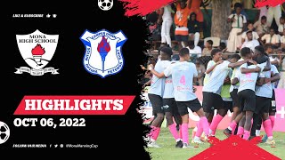 Mona High School vs Camperdown  HIGHLIGHTS  2022 Manning Cup Season  Oct 06 2022 [upl. by Eahsram429]