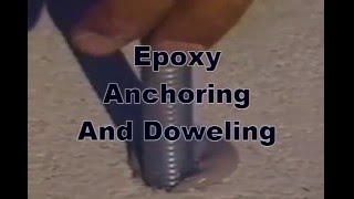 How to Use Epoxy Anchoring and Doweling Epoxy Ultrabond ATC Epoxy Adhesives Technology [upl. by Iharas]