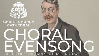 Choral Evensong  Recorded live Wednesday 5th September 2024 [upl. by Nebe]