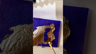 Gold leaf calligraphy ruined🥺 islamicarabiccalligraphy arabicart art youtubeshorts viralshort [upl. by Richards]