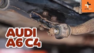 Wymiana tylną dolną tuleję wahacza Audi A6  Tutorial HD [upl. by Kneeland]