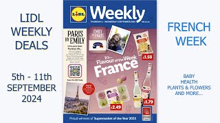 Lidl Weekly Deals 5th  11th September 2024 French Week [upl. by Marcel791]