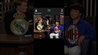 UCL 2425 Matchday Real Madrid vs AC Milan 13 Funny Jackie Chan late night show scoreboard edit [upl. by Peatroy517]