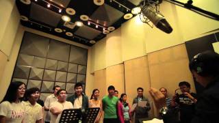 ABSCBN Christmas Station ID 2010 Recording Sessions [upl. by Araminta485]