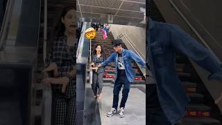 🔥 Metro Public Prank 😱Kya Hua 🥺🤣 metro prank funny cute girl bijli prank [upl. by Eastman]