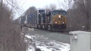 Fast CSX Intermodal Train [upl. by Adorne]