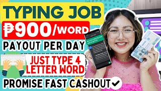 P900 PER WORD SAHOD SA GCASH  TYPING JOB PAYOUT EVERY 10 MINUTES  LEGIT WITH OWN PROOF OF PAYOUT [upl. by Hiltan]