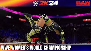 WWE 2K24 WWE WOMENS WORLD CHAMPIONSHIP 2024  FATAL 4WAY  SIMULATION [upl. by Solegna]