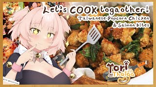 ✧Taiwanese Popcorn chicken amp more✧Lets COOK with a VTUBER✧Tori Thaiga✧ [upl. by Demy]