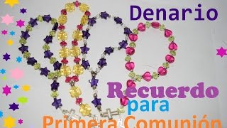 Decenario  Recuerdo para Primera Comunión  Tutorial  DIY [upl. by Lyrahs562]