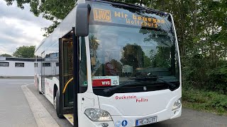 Omnibusbetrieb Duckstein Bus Mitfahrt Linie 222 Vom Klinikum bis Brackstedt [upl. by Ohare]