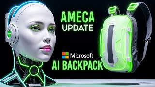 Ameca Robot Free Thinking Update  Microsoft New AI Backpack [upl. by Leira]