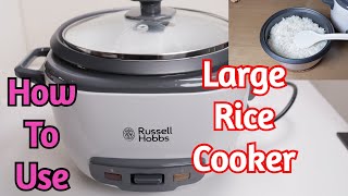 Russell Hobbs 27040 Large Rice Cooker How To Use amp Review [upl. by Holmun278]