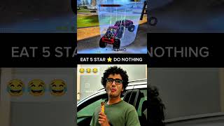 EAT 5 STAR⭐ DO NOTHING 😆😆😂funnytrendingfreefireshorts [upl. by Esorrebma]