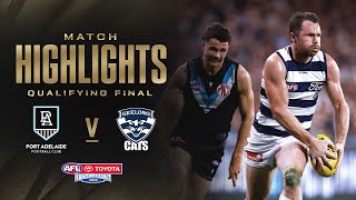 Port Adelaide v Geelong Cats Highlights  Qualifying Final 2024  AFL [upl. by Eceryt]