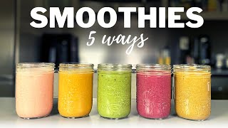 5 HEALTHY SMOOTHIES » My Easy Guide to Delicious Nutritious Smoothies [upl. by Ainerbas]