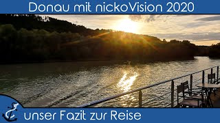 Donau mit nickoVISION  unser Fazit zur Reise  Meinung amp Bewertung  KreuzfahrtVlog 2020 4K [upl. by Blithe]