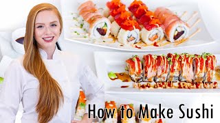 How to Make Sushi Easy StepbyStep Instructions [upl. by Goodden609]