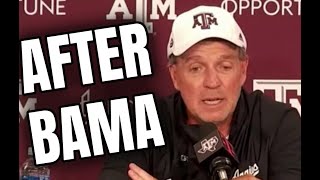 JIMBO FISHERS FRUSTRATED PRESS CONFERENCE AFTER 2620 LOSS TO ALABAMA [upl. by Gemina]