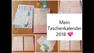 Vorstellung Kalender für 2018 selbst designt von quotMein Taschenkalenderquot [upl. by Ahselet]