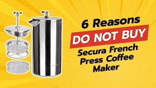 DONT BUY Secura French Press Coffee Maker BEFORE WATCHING THIS VIDEO ☕️🚫 [upl. by Eenot607]