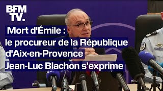 quotCertains vêtements dÉmile ont été retrouvésquot annonce le procureur de la République [upl. by Aneeled]