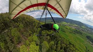 Vol en deltaplane  Hang glider flight  8K resolution [upl. by Atekahs]